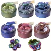 Resim 50g Premium Epoxy Chameleon Paste - DIY El Sanatları ve Sıvı Boyama için Şeffaf, Metalik Pigment, Epoxy Sanat ve El Sanatları Üretimi için İdeal, DIY El Sanat Malzemeleri|Metalik Etki|Epoxy Past 