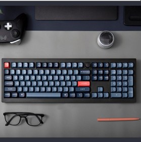 Resim Keychron V6 Max Rgb Mekanik Red 2.4 Ghz Kablosuz İngilizce Klavye 