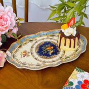 Resim 1 adet Şık Mavi Çiçekli Tatlı Tabak - Vintage Çiçekli Kek Standı, Mikrodalga Güvenli Seramik Servis Tabağı, Düğün, Parti, Günlük Yemek İçin Şık Masa Dekoru - Dayanıklı ve Kolay Temizlenebilir Yüzey, Tatlı Tabak, Parti Servis Parçası, Dekoratif Çizgi, Pürüzsüz Bitiş, Şık Servis Eşyası, Ev Pişiricileri, Düğün Servis Eşyası, Yüksek Kaliteli Seramik, Düğün Planlayıcıları 