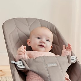 Resim BabyBjörn Bliss Ana Kucağı Petal Woven Cotton Sand Grey - Açık Gri / 0+ Ay 