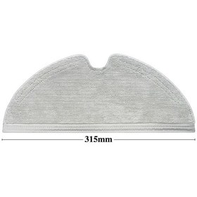 Resim Dreame D9 Max Uyumlu Yüksek Kaliteli 2 Adet Mop-Tam Yüzey Kalın 