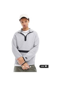 Resim Nike Sportswear Tech Fleece Half-zip Erkek Sweatshirt Ndd Sport Gri 