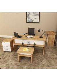 Resim KALENDER DEKOR MERKÜR-1-2-3-4 OFİS BÜRO MASASI TAKIMI MRK02 