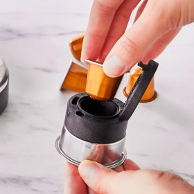 Resim Karaca Coffee Art Inox Dijital 20 Bar Öğütülmüş Espresso Cappuccino ve Kapsül Kahve Makinesi 