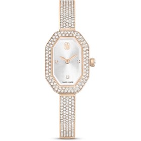 Resim Swarovski Dextera Bangle Saat, Isviçre Üretimi, Metal Bileklik, Altın Rengi, Şampanya Altın Rengi Yüzey 