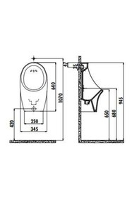 Resim Creavit Pisuvar (Üstten Su Girişli) TP611 