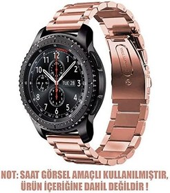 Resim Microsonic Amazfit GTS 2 Mini 40mm için Metal Stainless Steel Kordon Rose Gold [GTS 2 Mini ile Uyumlu Kordon - Rose Gold] 