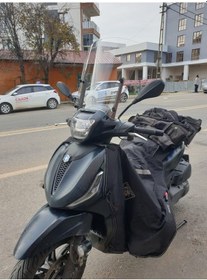 Resim Motocam Piaggio Beverly 400 Ön Cam 2021-2026 Model 44cm Şeffaf Renkli 4mm 