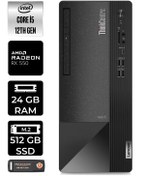 Resim LENOVO Neo 50T 11SE00BJTXE222 i5 12400 24GB RAM 512GB SSD RX550 W11H MASAÜSTÜ BİLGİSAYAR 