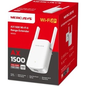 Resim Mercusys ME60X | AX1500 Mbps Dual-Band Wi-Fi 6 Menzil Genişletici | 1 Gigabit Port | 2 Harici Anten | Access Point Modu | Kolay Kurulum | Mobil Uygulama Destekli 
