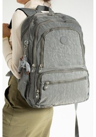 Resim Ultra Hafif Çok Cepli Su Geçirmez Sırt Çantası Unisex Gri Model: 571-1g - Gri 