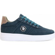 Resim 2196-dakırs Anatomik Tabanlı Erkek Keten Kumaşlı Sneakers Ayakkabı Petrol 