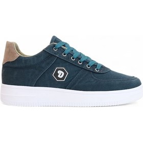 Resim 2196-dakırs Anatomik Tabanlı Erkek Keten Kumaşlı Sneakers Ayakkabı Petrol 