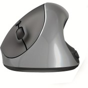 Resim HXSJ Ergonomik 2.4G Kablosuz Fare - Şık, Hafif Tasarım Sessiz Tıklama Düğmeleri, 1600 CPI Ayarlanabilir Optik Dikey MCI, Ofis ve Ev Kullanımı için Sağ El Konforlu Tutuş 