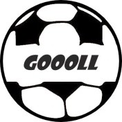 Resim Goooll Futbol Topu Sticker 10 x 10 cm 