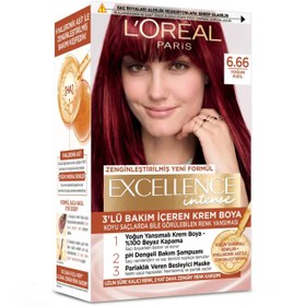 Resim Loreal Paris Excellence Intense - Krem Saç Boyası No:6.66 Yoğun Kızıl 
