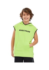 Resim Skechers Erkek Çocuk Sweatshirt Sk241119-302 Yeşil 