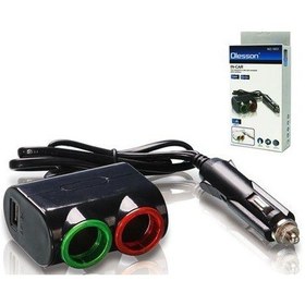 Resim Ayt Olesson 1631 12-24v Çiftli Usbli 120w 80 Cm Kablolu Araç Oto Tır Çakmak Çoklayıcı Çakmaklık Çoğaltıcı 