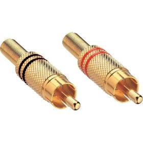 Resim Ksp Rca Fiş Erkek Metal Gold (2 Adet) 