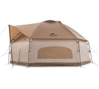 Resim Naturehike Mg Altıgen Glamping Kanvas Kamp Çadırı Kahve 