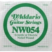 Resim D'Addario NW054 Nickel Wound Elektro Gitar Tek Tel 