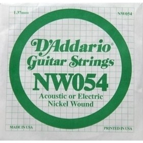 Resim D'Addario NW054 Nickel Wound Elektro Gitar Tek Tel 