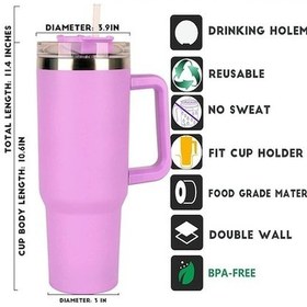 Resim Novahub Siyah Paslanmaz Çelik Yalıtımlı Termos Bardak - Yurt Dışından Uygun 