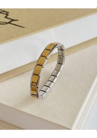 Resim Silver Frame İtalyan Bileklik Çok Renkli 