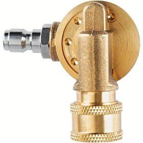 Resim Fochsia 4500 Psı Basınçlı Yıkayıcı Hızlı Bağlantı Musluğu 240 Derece Pirinç Adaptör Dayanıklı Endüstriyel Bahçe Temizliği 