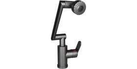 Resim Gri - 1080 Derece Dönebilen Çok Fonksiyonlu Musluk Batarya KTX-3308 (4887) 