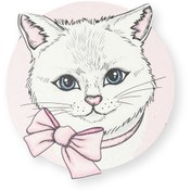 Resim Myros Cat Ahşap Bardak Altlığı Magnet 
