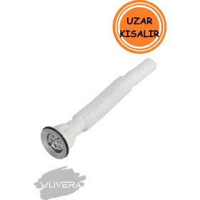 Resim Wuvera Körüklü Lavabo Sifonu - Eko Lavabo Gider Borusu 