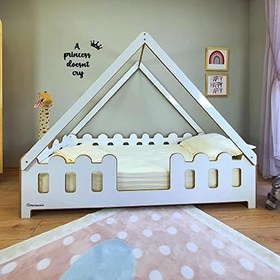Resim Markaawm Montessori Karyola Çocuk ve Bebek Mdf Yatak Lizbon 100X200 