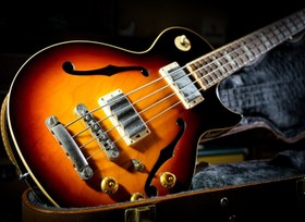 Resim Gibson Memphis ES-Les Paul Bass 2015 Bas Gitar - Faded Dark Burst (2.El) 