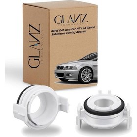 Resim Glanz Bmw E46 H7 Led Xenon Far Bağlantı Montaj Sabitleme Aparatı 