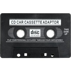 Resim Honmex Siyah Araç Kaset Konvertörü - 3.5mm Adaptörlü Mp3/mp4 Cep Telefonu Sesi Cassette Çevirici 