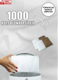 Resim Korbell Kirli Bebek Bezi Kovaları Ile Uyumlu Beyaz Sabun Kokulu - 2 Paket Yerli - 1000 Adet Bebek Bezi Kapst 
