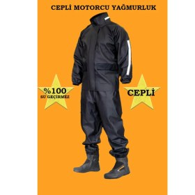 Resim Bursa Hatırası Motorcu Yağmurluk Takım (Cepli) Su Geçirmez Ekstra Esnek, Sağlam ve Hafif Pvc Kumaş, Kurye Yağmurluk 