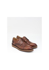 Resim Fosco 9586 Taba Hakiki Deri Günlük Erkek Ayakkabı-Taba 