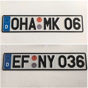 Resim Alman Plaka, Dekor Plaka, Sarı Plaka, Süs Plakası, Yabancı Plaka 