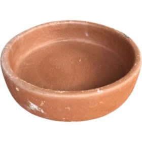 Resim Yuvarlak Toprak Menemen Yemek Tavası Çömlek Kabı Güveç Kabı 25 cm 
