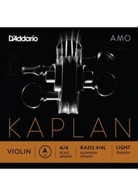 Resim D'Addario Kaplan Amo Series Violin String Ka312 4/4L Aluminum Wou 