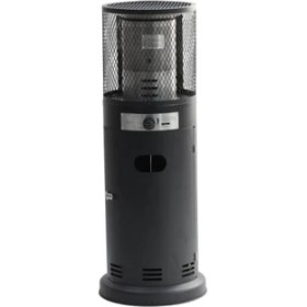 Resim Kısa Fener Dış Mekan Isıtıcı, Lpg'li Isıtıcı, Eşit Isı Dağılımı, Tekerlekli, Kolay Taşıma, Devrilme Emniyeti, Alev Kesme Cihazı, Piezo Ateşleme, Siyah 