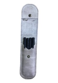 Resim lnleather Özel Tasarım Kalemlik Vejetal Deri Bej El İşçiliği 