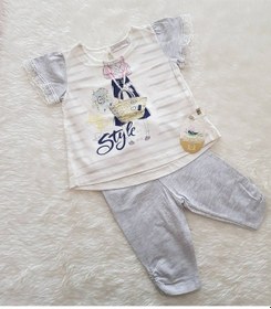 Resim Candysbebe Bebek Yazlık 2 Parca Takım Beyaz 