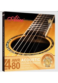 Resim Alice Awr480-xl Akustik Gitar Teli 10-47 80/20 Bronze İnce Yapısı İle Rahat İcra Akustik Gitarın Doğal Karakterini Ortaya Çıkaran Ses 
