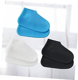 Resim BESPORTBLE 3çiftler Yetişkinler Için Silikon Ayakkabı Kapağı Su Geçirmez Kaymaz Dayanıklı Bot Koruyucu Yağmurlu Günler Için Kamp Balıkçılık Ve Bisiklet İçin Uygun Renk 