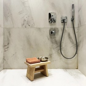 Resim Shark Anatolia Sedir Ahşap Banyo Taburesi 