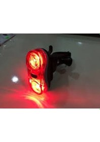 Resim Jıngyı Bisiklet Arka Stop Far Işık Pil Dahil 2 Led 4 Fonksiyon Siyah 