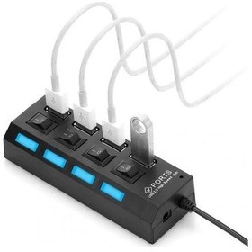 Resim 4 Port USB 2.0 Hub Çoklayıcı Switch Splitter 